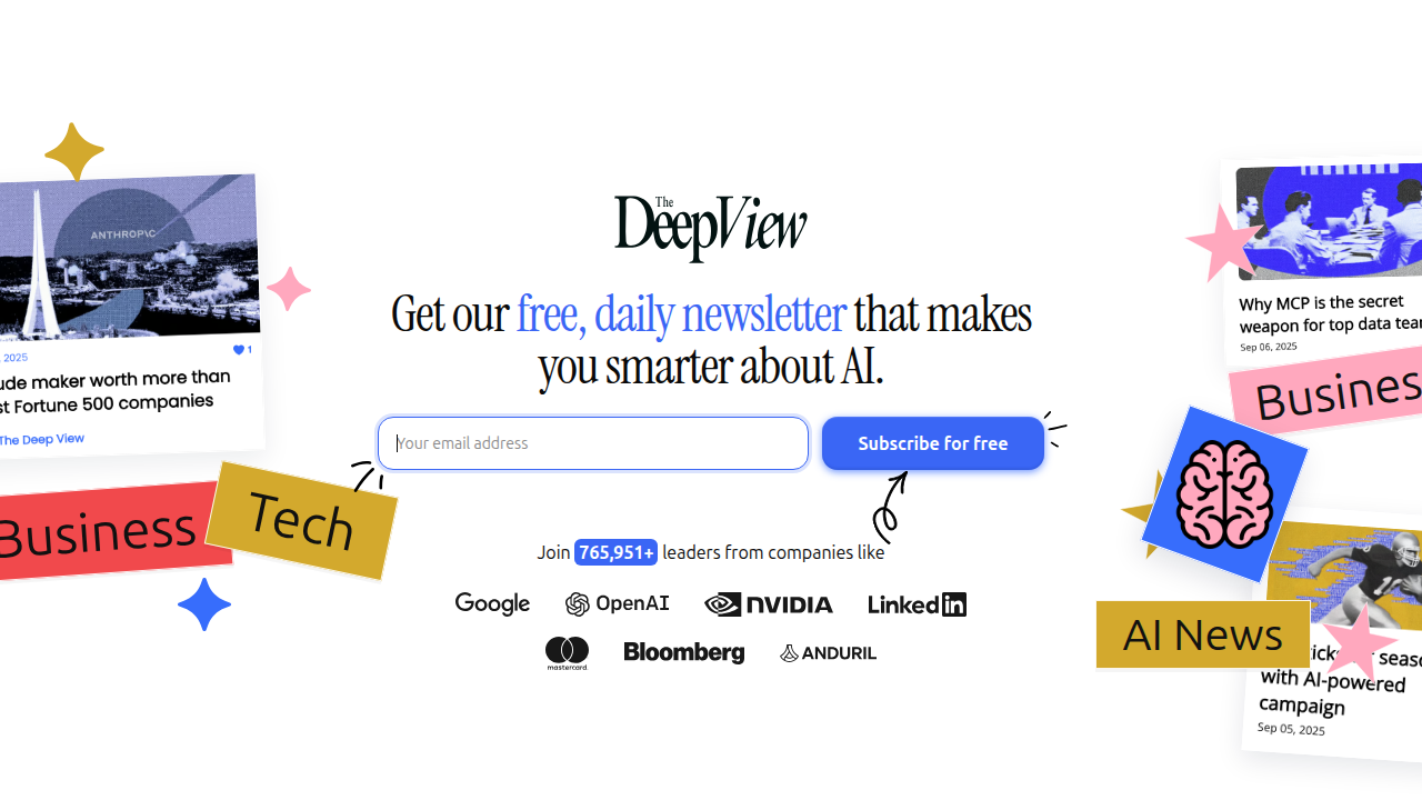 The Deep View Newsletter offers daily updates on AI and cloud trends, essential for staying current in the tech world.