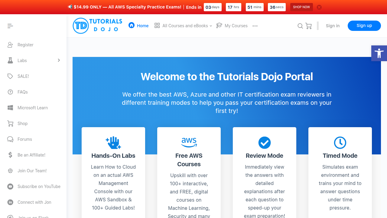 Tutorials Dojo offers comprehensive practice exams with explanations to help prepare for the AWS DevOps Engineer Professional certification.