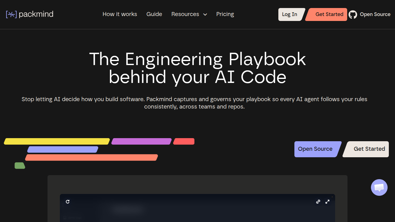 The official website for Packmind, a resource for context engineering and AI coding practices.