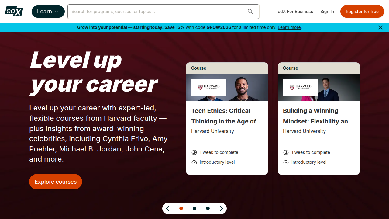 Explore edX, a leading online learning platform offering courses from top universities and institutions.