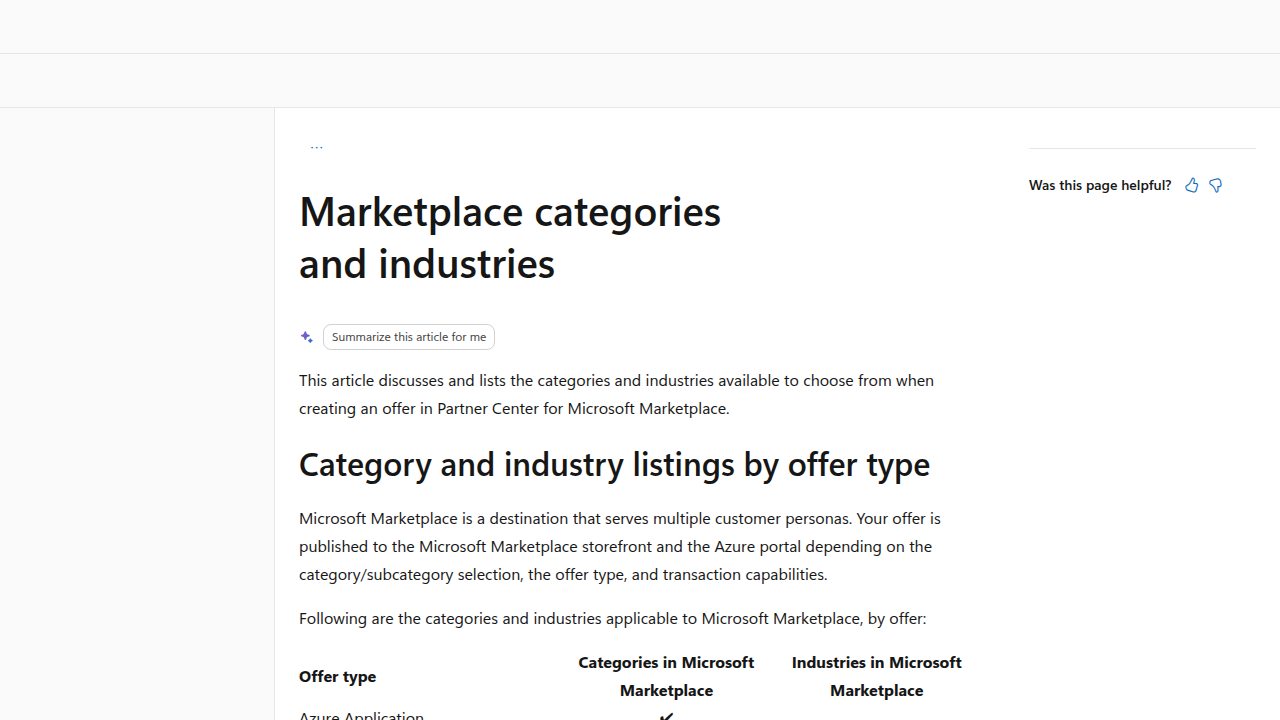 An overview from Microsoft Learn detailing the various categories and industries served by the Azure DevOps Marketplace.