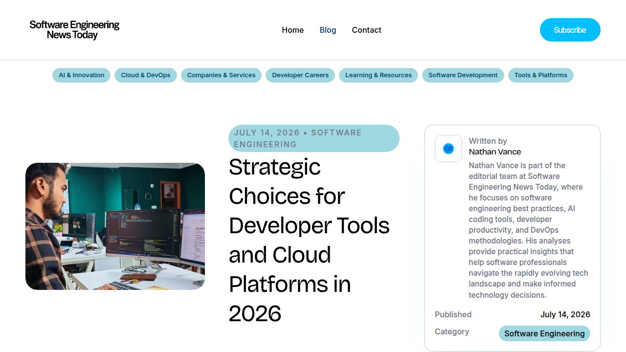 A look at strategic choices for developer tools and cloud platforms to support robust AI architecture and MLOps.
