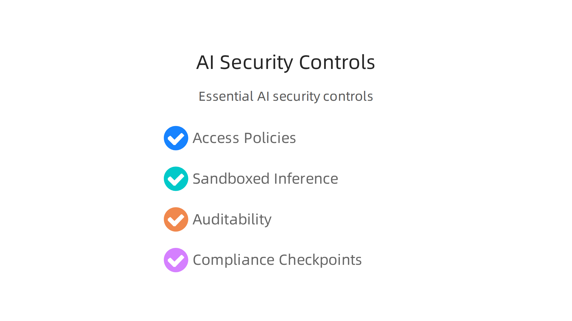 Essential controls to implement for robust AI security and privacy within cloud-native environments.