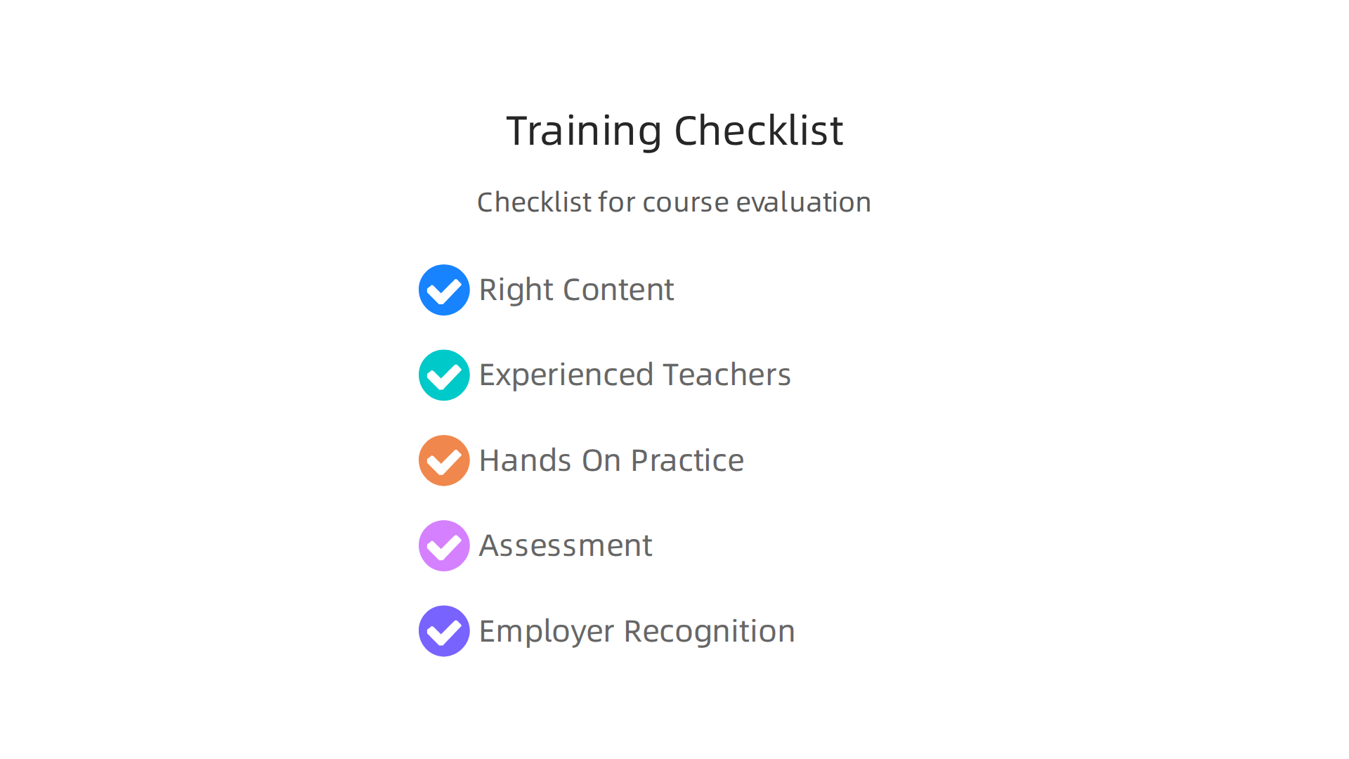 A checklist for evaluating software development training programs to ensure the best fit for your team's needs.
